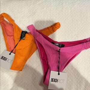 NWT Beach Riot Effie Scrunch Bikini Bottom bundle size XS